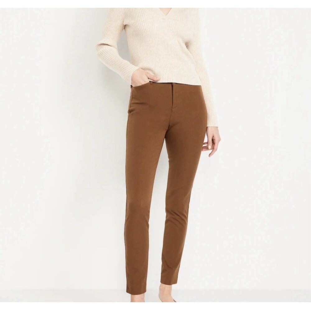 Old Navy Women’s Size 6P Bourbon Pixie Straight-Leg Pants Career Casual